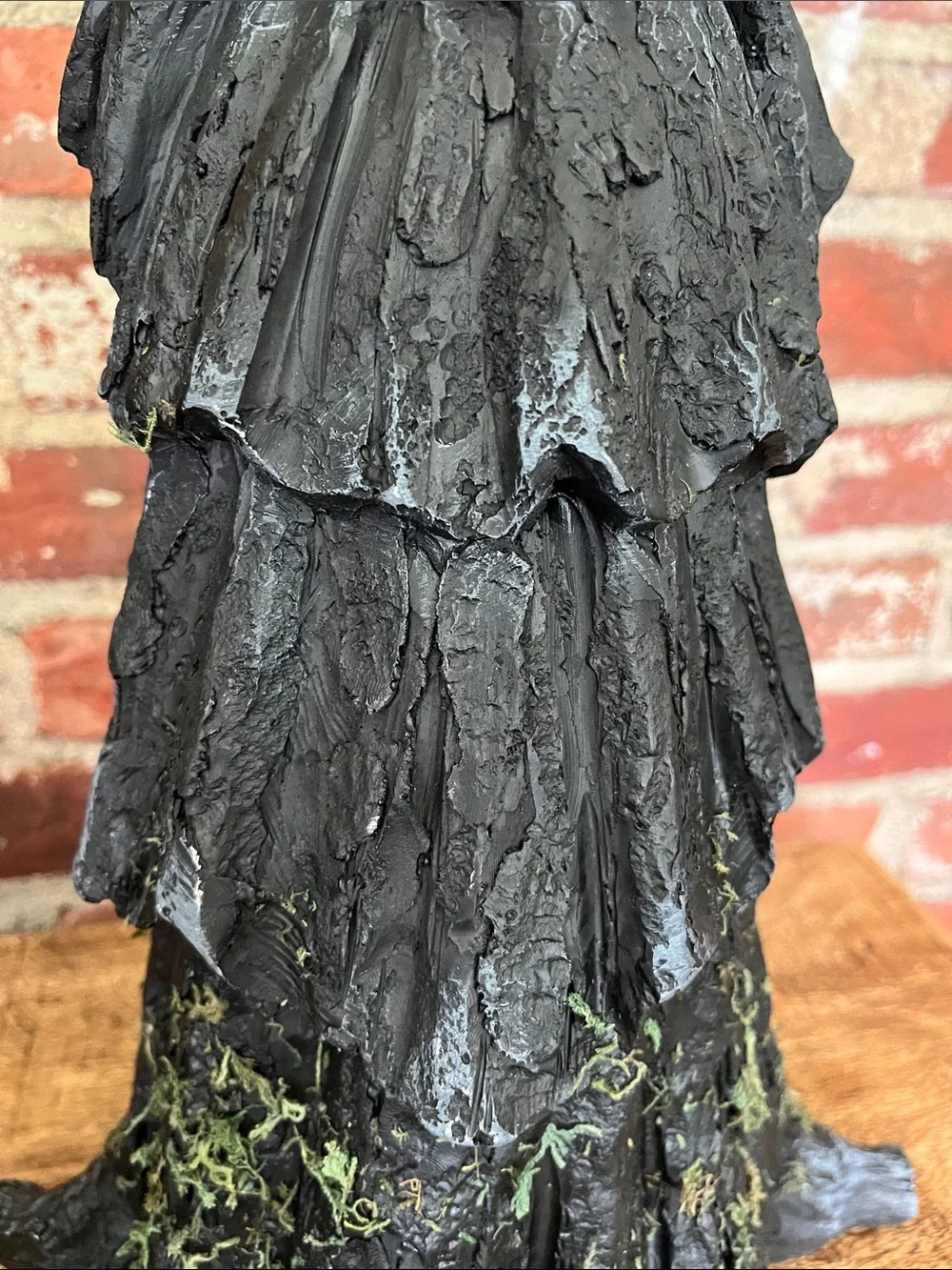 Tahari Black Witch Figurine with Purple Hat Accent
